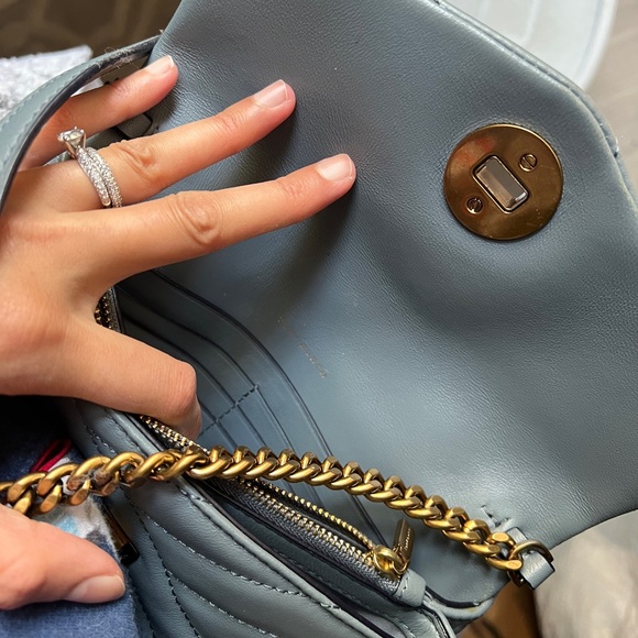 Tory Burch Quilted Kira Chevron Clutch - Picture 4 of 5